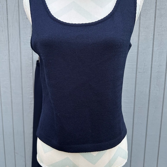 St. John 3 Piece Navy Blue Pant Set - Picture 12 of 16